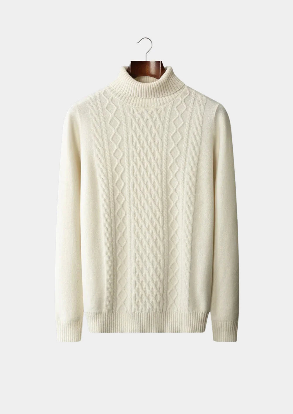 PURE EXTRA-FINE MERINO WOOL WINTERTIME ROLLNECK