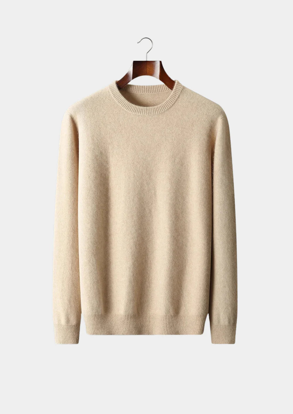 PURE EXTRA-FINE MERINO WOOL CLASSIC CREWNEC