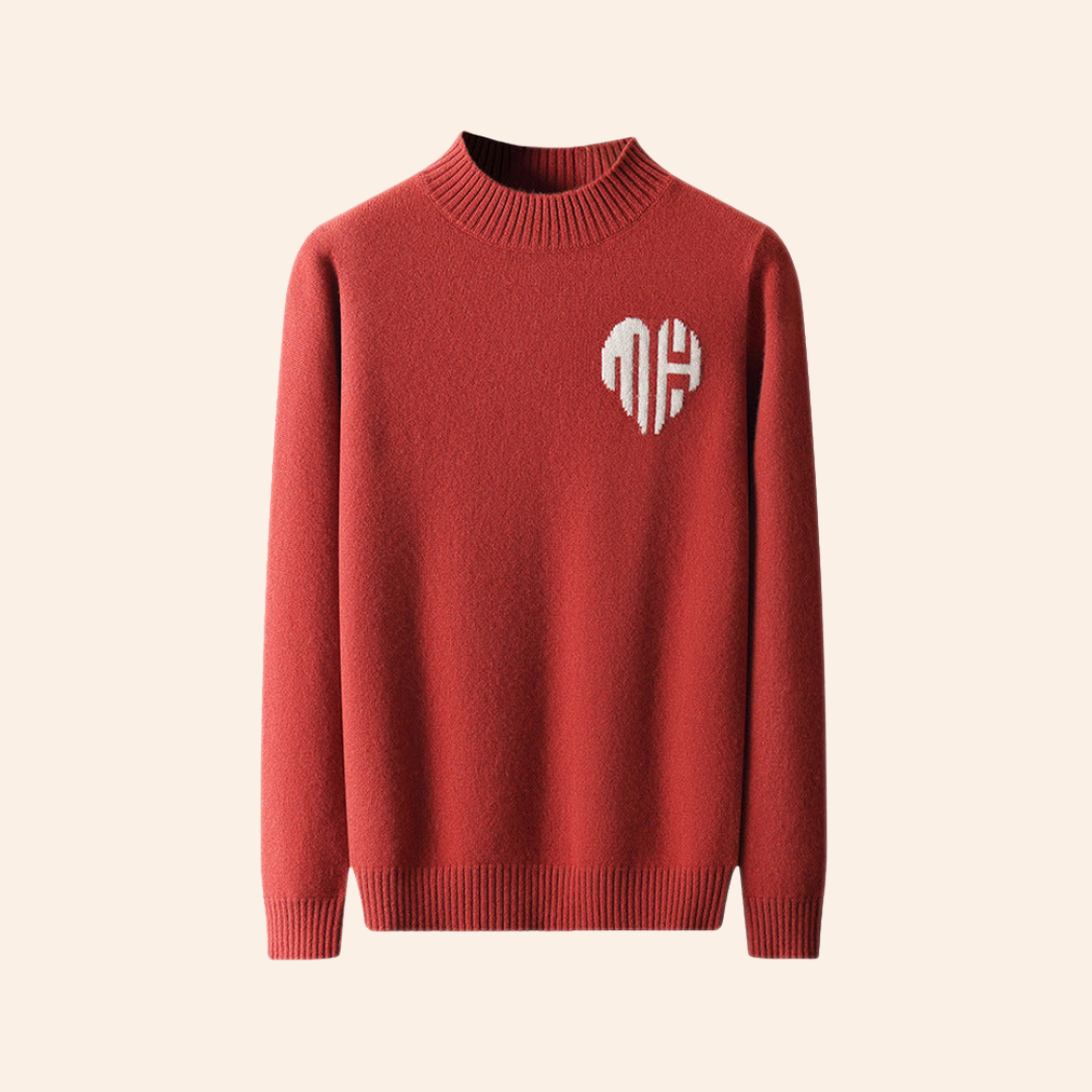 Modaura™ | PULL COEUR 100% CACHEMIRE