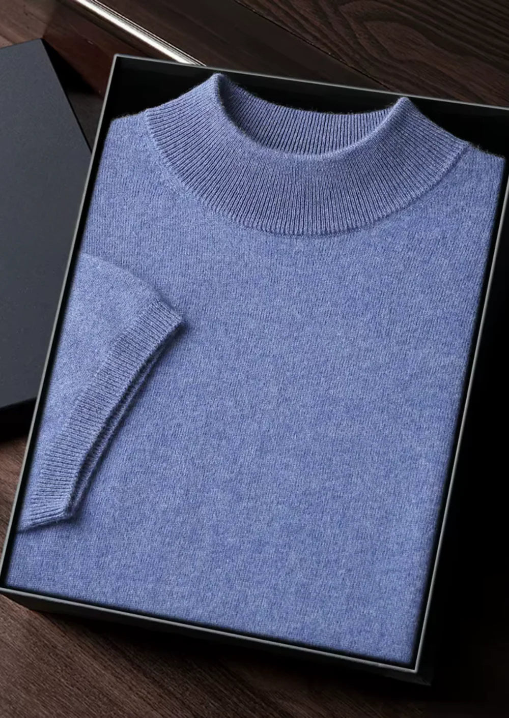 MIUM CASHMERE MOCK NECK T-SHIRT