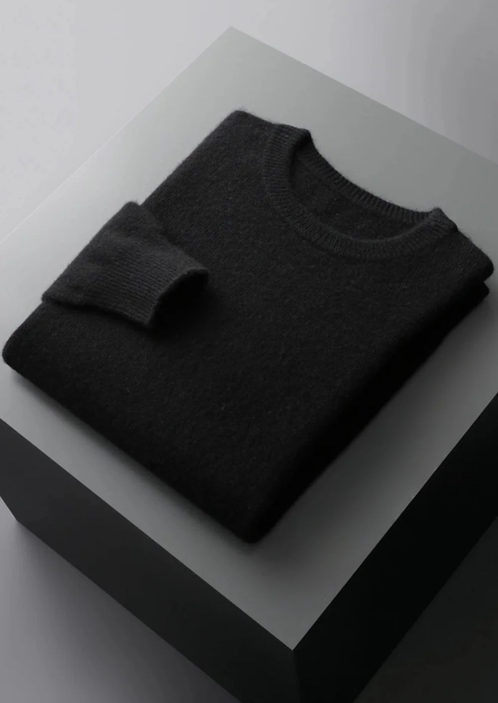 PURE EXTRA-FINE MERINO WOOL CLASSIC CREWNEC