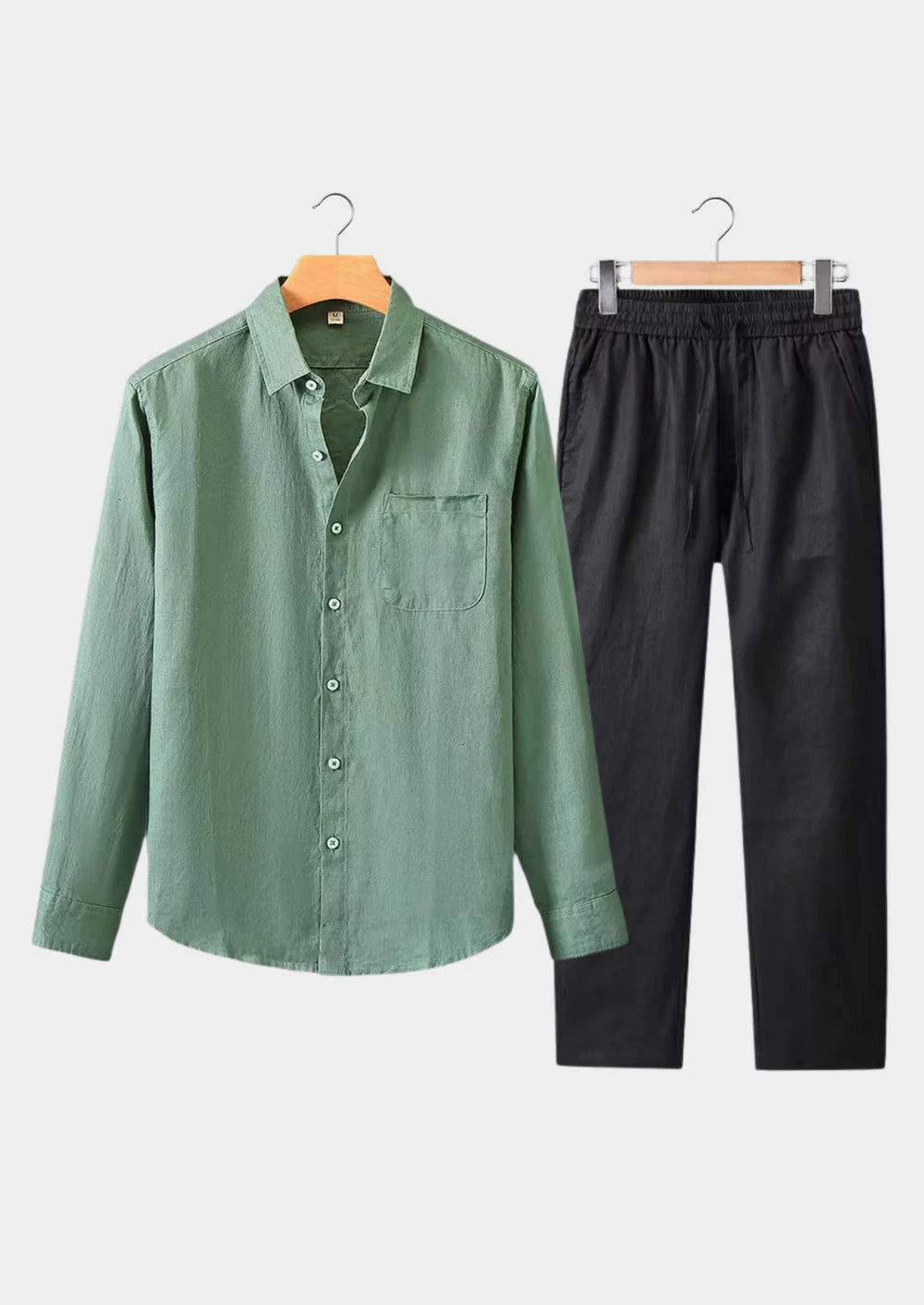 DOLCEVITA LONGSLEEVE SUMMER SET - GREEN/BLACK