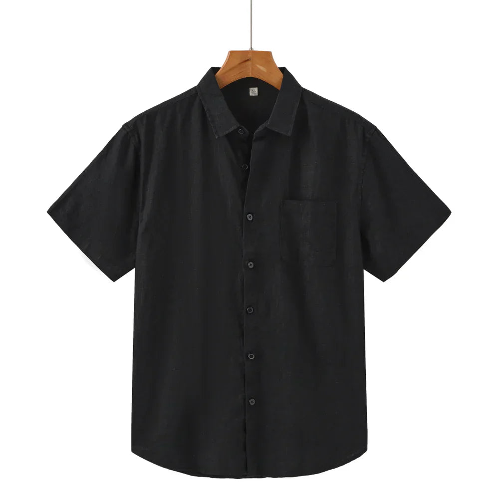 Modaura™ | Chemise en lin manches courtes