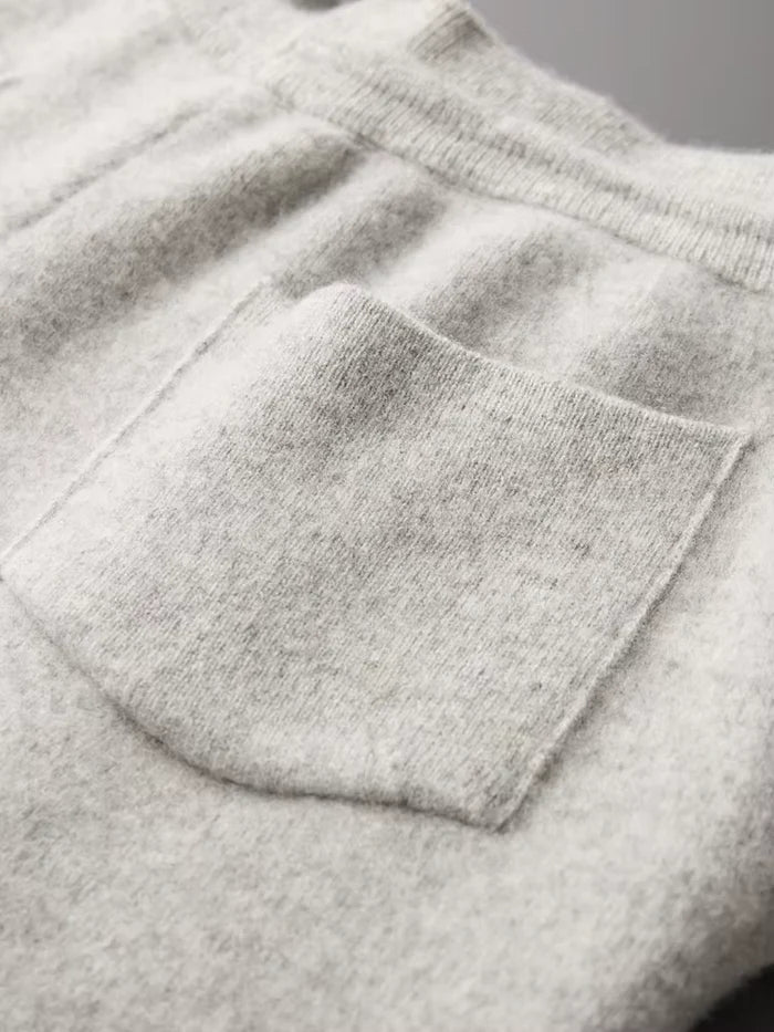 PURE EXTRA-FINE MERINO WOOL LEISURE TROUSERS