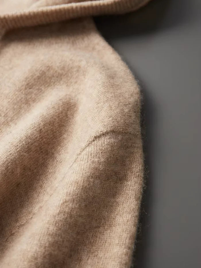 PURE EXTRA-FINE MERINO WOOL LEISURE HOODIE